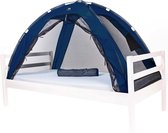 Deryan Moustiquaire pour tente de lit - 200 x 90 cm - Moustiquaire de la plus haute qualité - Moustiquaire à mailles de 1 mm - Marine