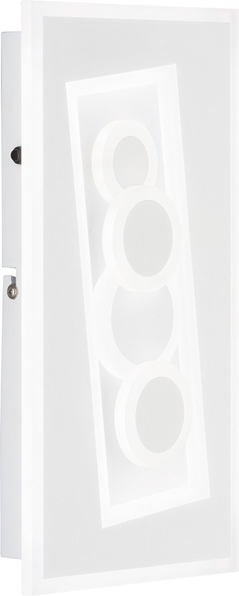 Fischer & Honsel Ratio - Wandlamp - LED 17 W (incl.) - 38 x 21 x 6 cm - Dimbaar - 3 kleurtemperaturen - Wit