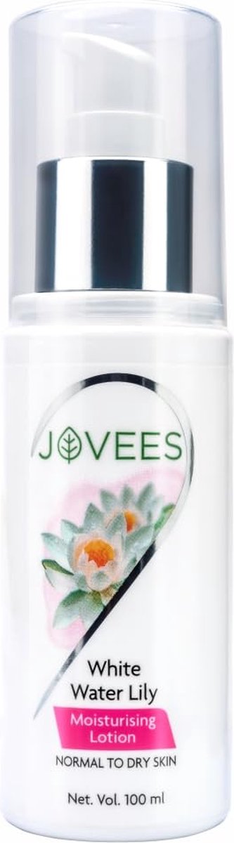Goedkoopste Jovees White Water Lily vochtinbrengende lotion (100 ml) voor normale tot droge huid | Lichtgewicht, niet plakkerig, optimale hydratatie | Aloë Vera-sap | Aardbeienextract | 100 natuurlijk