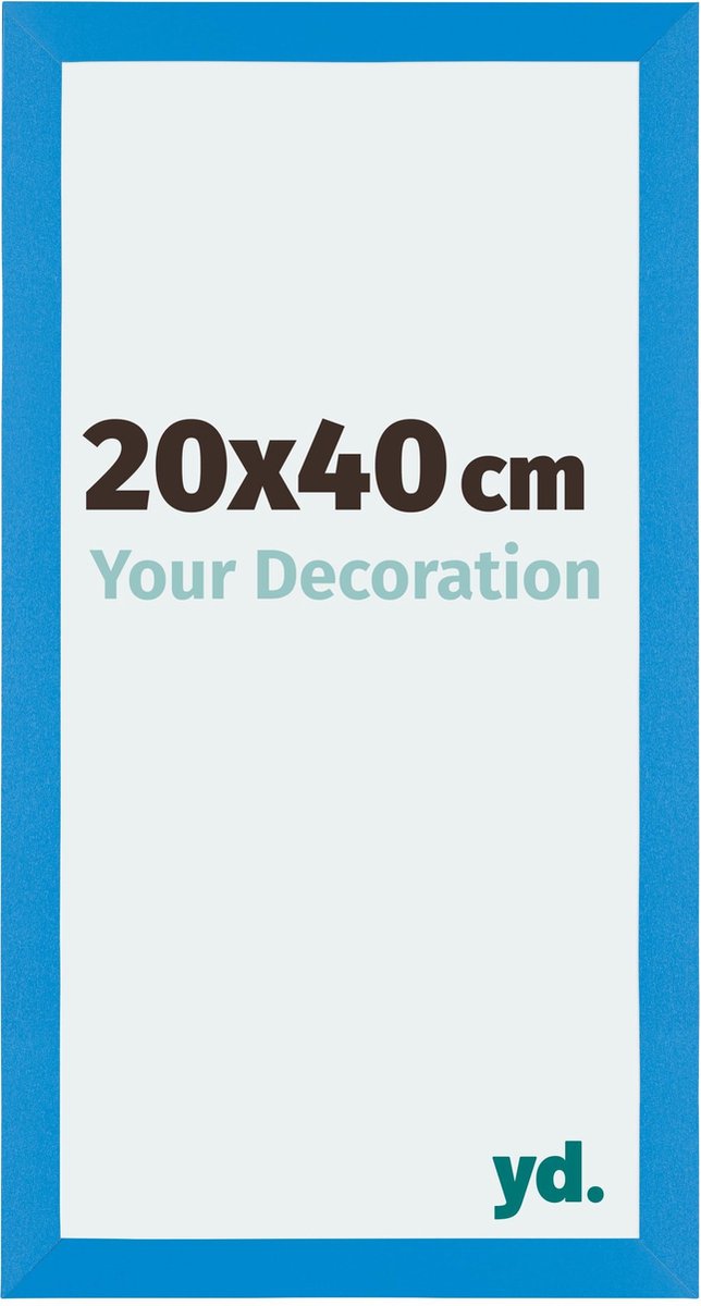 yd. Your Decoration - Fotolijst 20x40 cm - MDF - Helder Blauw - Mura