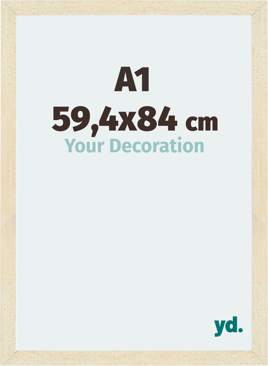 yd. Your Decoration - Fotolijst A1 59,4x84 cm - MDF - Zand Geveegd - Mura