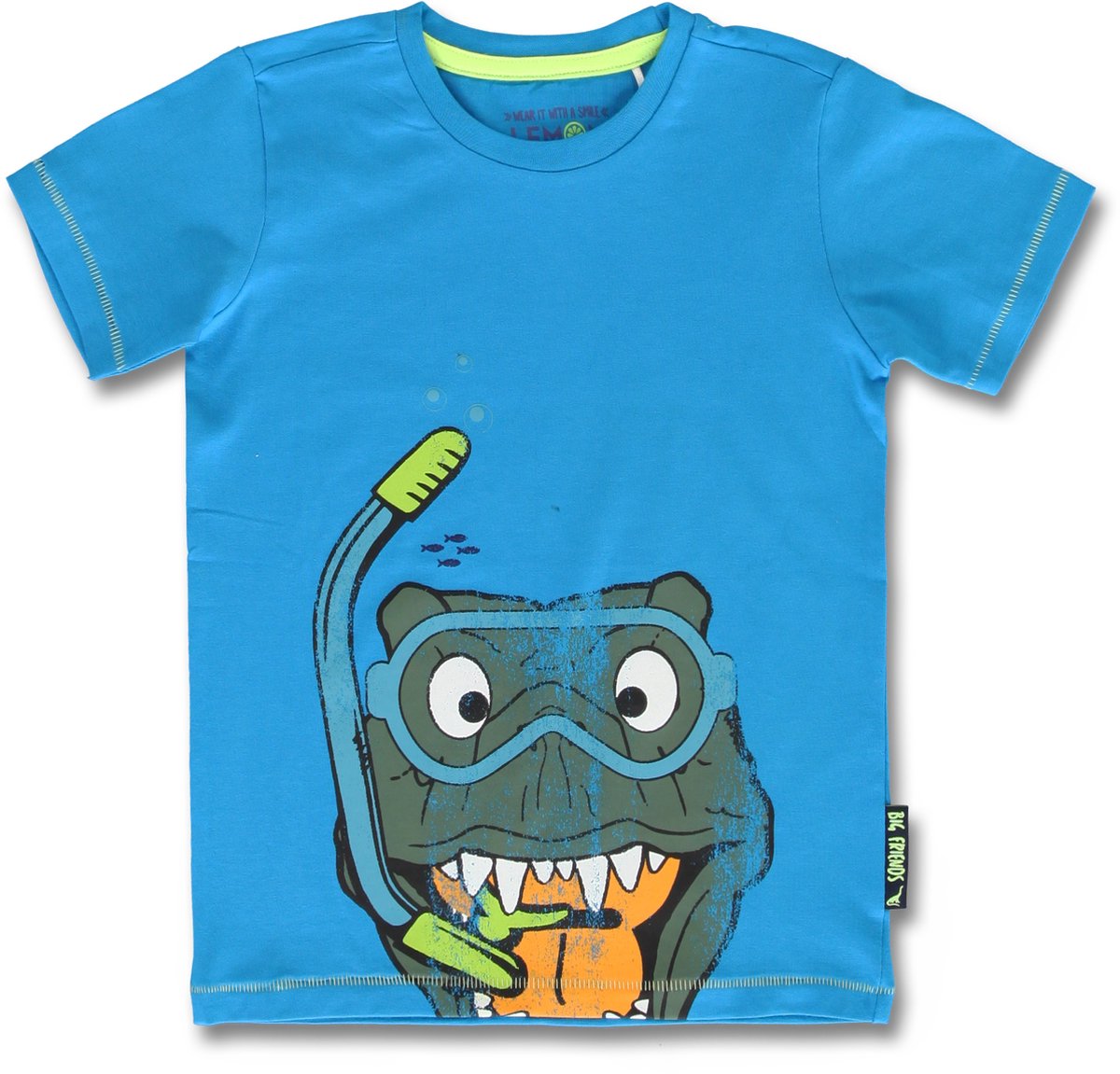 Lemon Beret t-shirt jongens - blauw - 149381 - maat 98