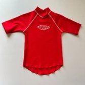 Zoggs - zwemtshirt - rood - korte mouwen - maat 6 jaar