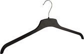 De Kledinghanger Gigant - 10 x Blousehanger / shirthanger kunststof zwart, 47 cm