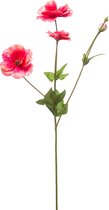 Kunstbloem Anemone wild - 50cm - fuchsia