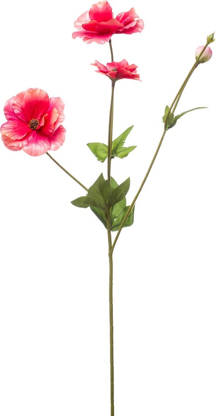 Fleur artificielle Anémone sauvage - 50cm - fuchsia