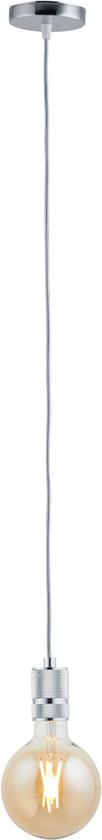 Pendel Chroom - Inclusief Lichtbron Goud - Classic - 1.5m Snoer - Met Plafondkap