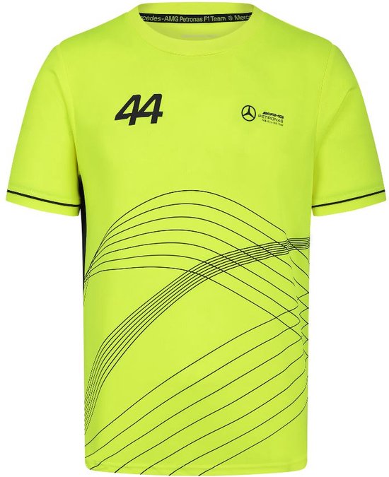 Mercedes Lewis Hamilton Shirt Neon 2024 L - Mercedes F1 racing Team - #44 -