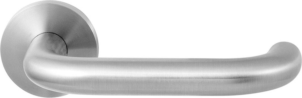 GPF bouwbeslag GPF105VR RVS mat U-model 19mm deurkruk op rozet 53x6mm