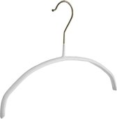 De Kledinghanger Gigant - 50 x Blousehanger / shirthanger / babyhanger metaal met witte anti-slip coating, 30 cm