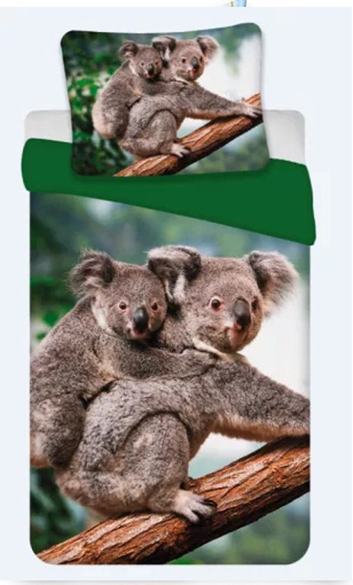 Koala Dekbedovertrek 140 X 200 Cm 70 X 90 Cm – Katoen