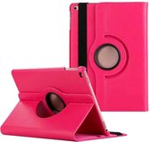 Draaibare Bookcase - Geschikt voor iPad Hoes 7e, 8e, 9e Generatie -10.2 inch (2019,2020,2021) - Fel Roze