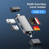 Lecteur de carte multifonction USB 3.0 7 en 1, transfert à grande vitesse, carte SD/TF universelle, accessoire pour ordinateur portable, carte haute vitesse