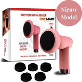 FineMart Massage Gun Roller voor Ontspanning & Pijnverlichting - Vibratie Massage Gun Roller - Massage Apparaat - Verbetering Bloedsomloop - Oplaadbaar en Draadloos - Voor hele Lichaam - Roze