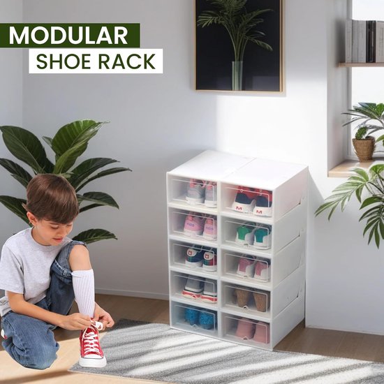 Modulair Schoenenrek, Schoenenopbergkast voor Entree. Schoenenrek voor