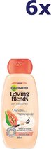 Garnier Loving Blends Vanille en Papayapulp - Voordeelverpakking 6 x 300 ml - 2 in 1 Shampoo