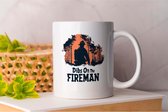 Mok Dibs On The Fireman - Firefighter - Gift - Cadeau - FireRescue - FireDepartment - FireSafety - Brandweerman - Brandweer - Brandveiligheid - Brandweertraining