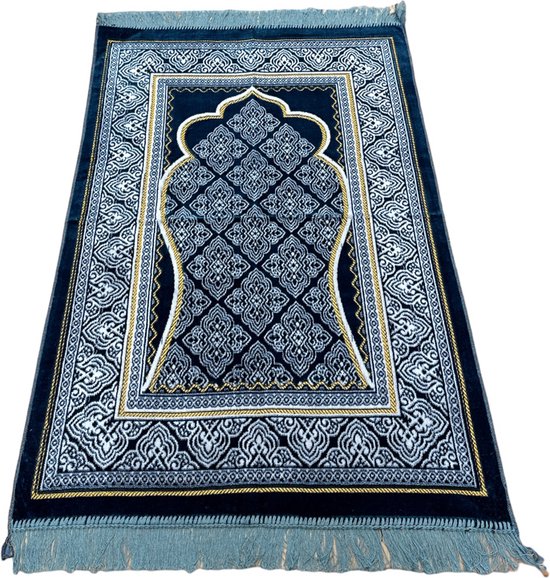 Gebedskleed - Mihrab Motief Lichtblauw