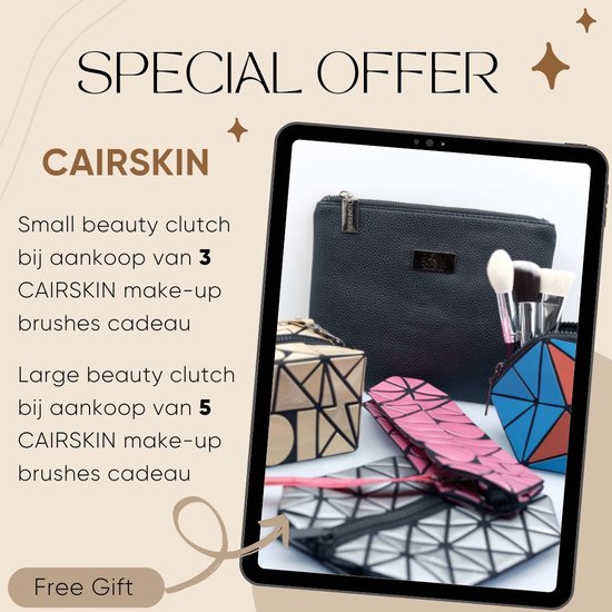 CAIRSKIN Highlighter Oogschaduw Make-up Kwast - Loose Pigment Application - Shimmer Eyeshadows - Goat Hair Professional Makeup Brush Natural Hairs - Round Smudge Shadow Brush - CS125 New Edition - CAIRSKIN