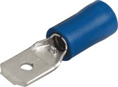 Faston Male 6,4mm - Blauw - Kabelschoen - per 5 stuk(s)
