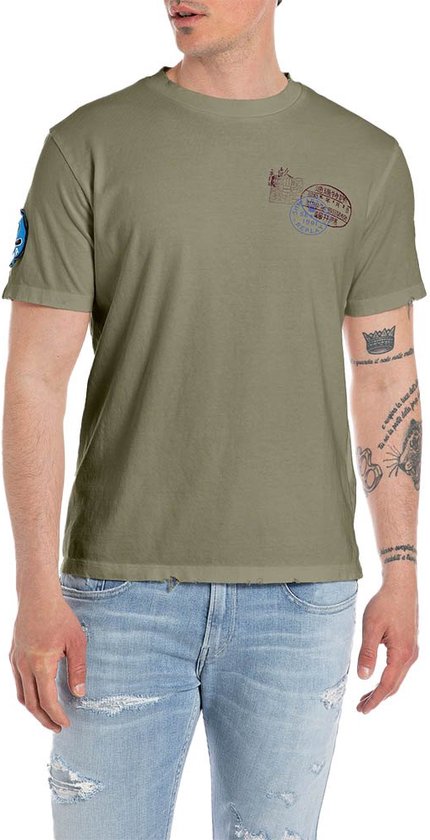 Replay M6763 .000.23608p T-shirt Met Korte Mouwen Groen 2XL Man