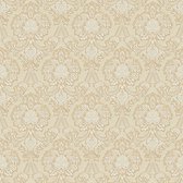Papier peint baroque Profhome 310323-GU papier peint en papier légèrement texturé de style baroque beige doré mat blanc crème 5,33 m2