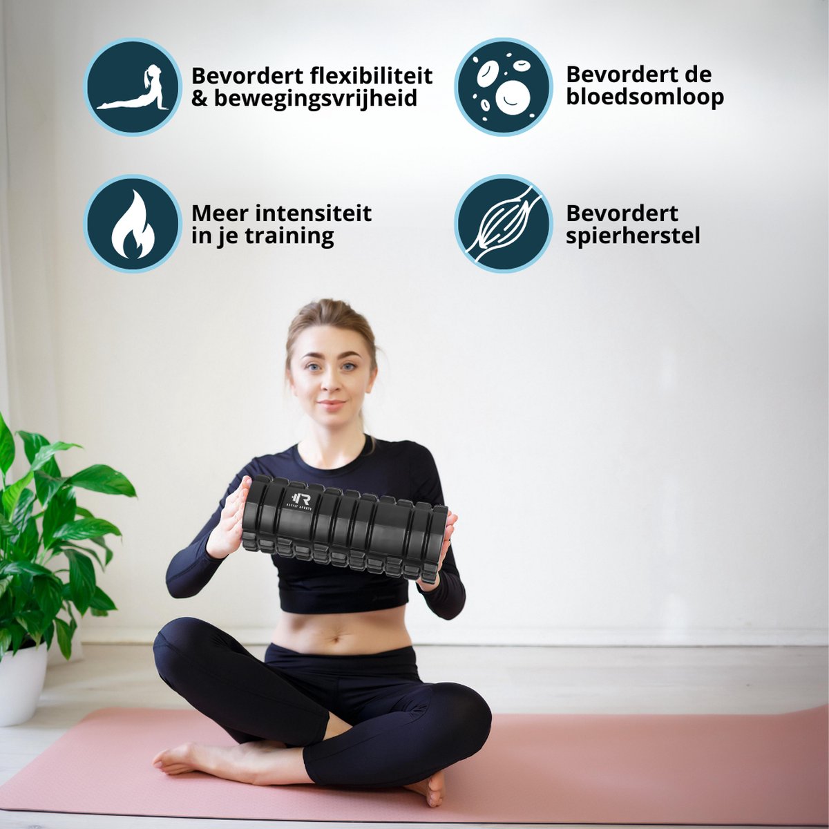 ReyFit Sports Foam Roller - Triggerpoint Massage thumbnail 3