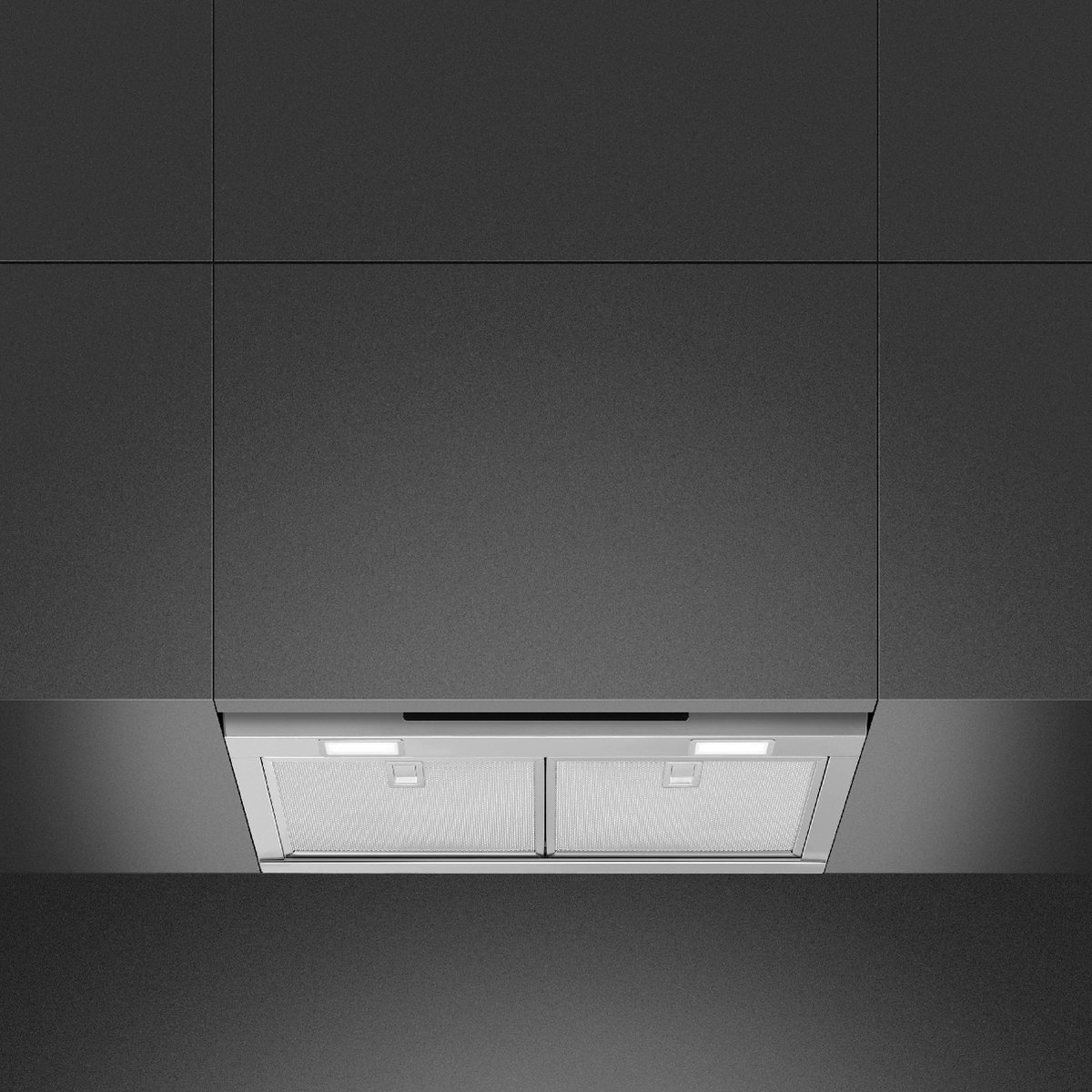 SMEG KSGT63X - Inbouw Afzuigkap - 60 cm - RVS - Geïntegreerde Afzuigkap - 482 m³/u - Touch Control - LED Verlichting - Energieklasse A