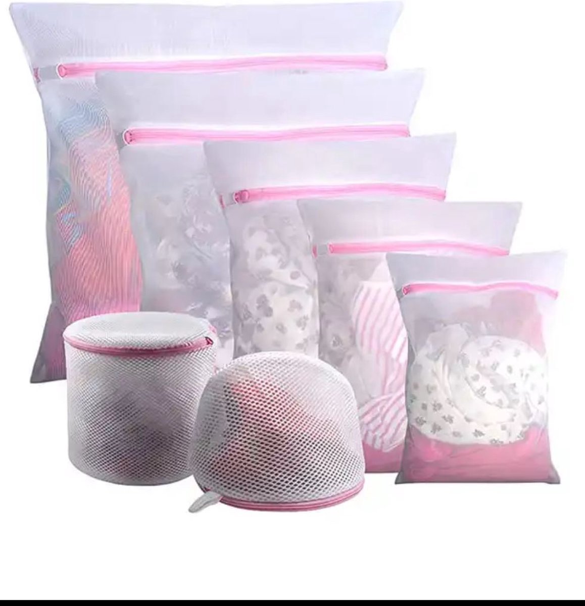 Goedkoopste New Age Devi - Waszakken Set van 7 voor Wasgoed - Waszakje Lingerie - Waszak bh - Wasnet Groot Bescherm je Wasgoed met deze Set van 7 Waszakken - Lingerie Waszakje - Bh Waszak - Groot Wasnet