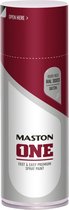 Maston ONE - spuitlak - zijdeglans - robijnrood (RAL 3003) - 400 ml