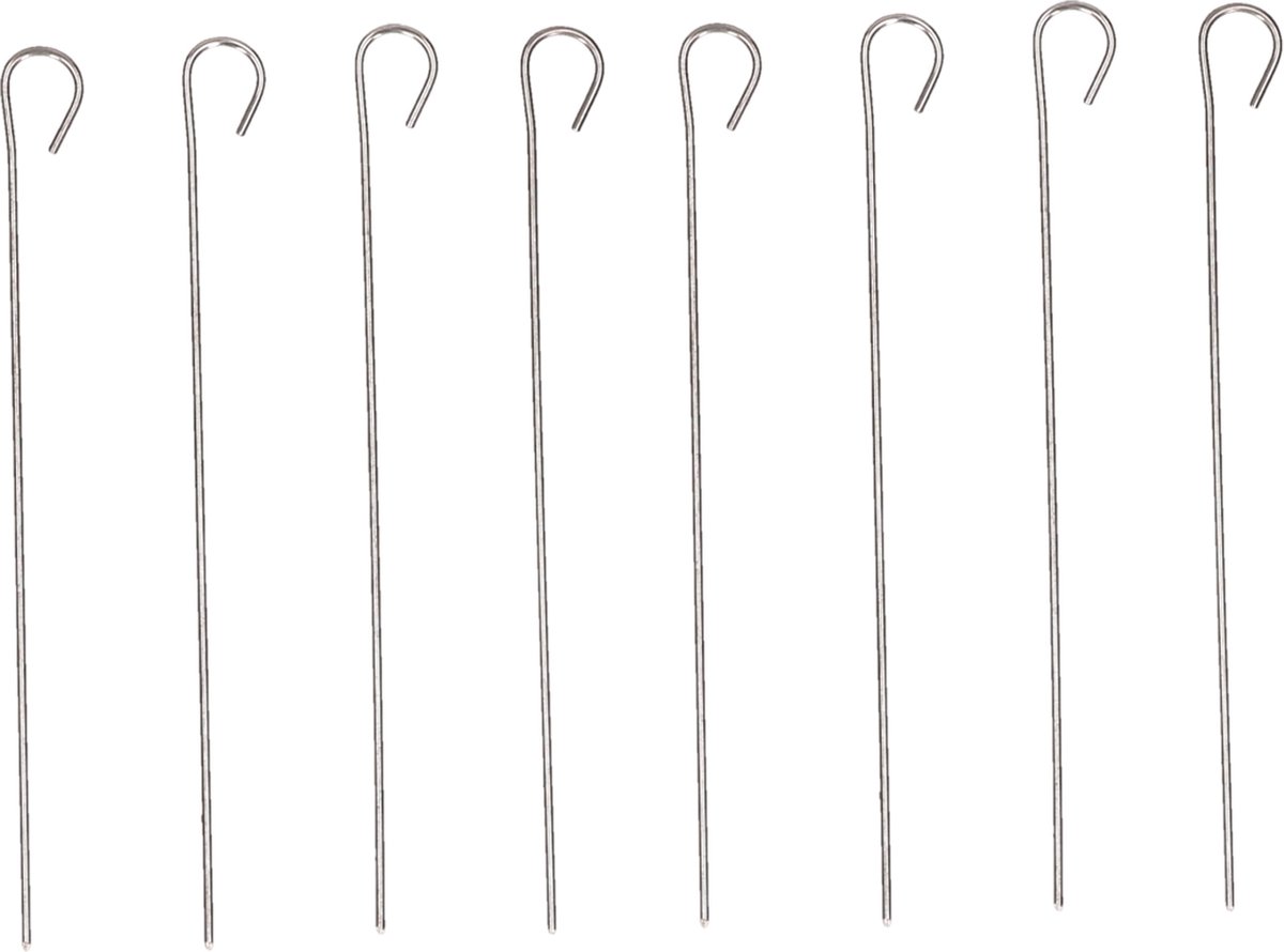 Humbert Gourmet/barbecue spiesjes/vleespennetjes - 24x - rvs - 10 cm