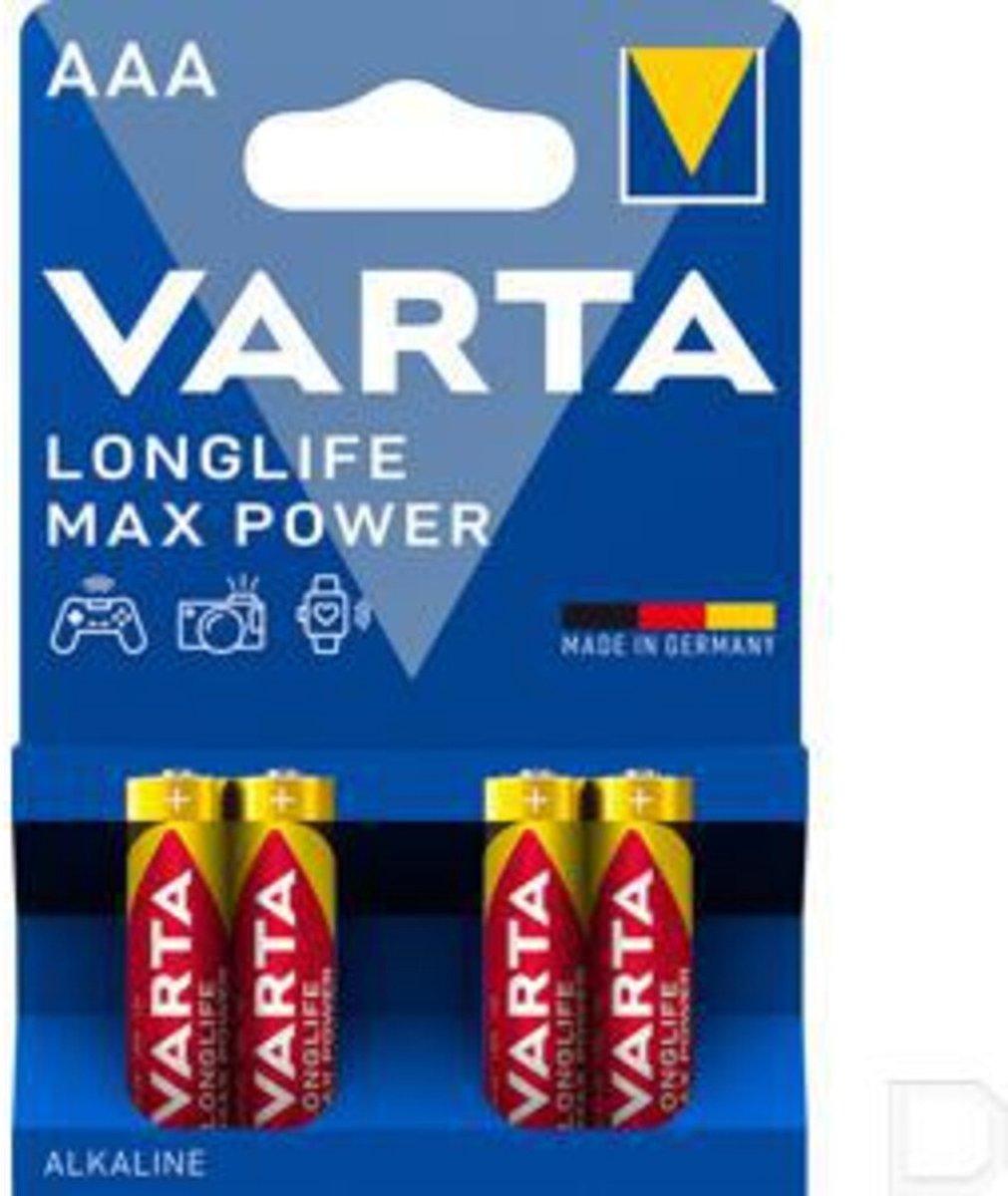 Varta Longlife Max Power Alkaline Batterijen AAA - 12 x 4 stuks - Voordeelverpakking