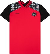 Touzani - T-shirt - La Mancha Panna Red (122-128) - Kind - Voetbalshirt - Sportshirt