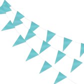LUQ – Luxe Baby Blauwe Slingers – Vlaggenlijn 10 Meter - Verjaardag Slinger Versiering Feestversiering Vlaggen Decoratie