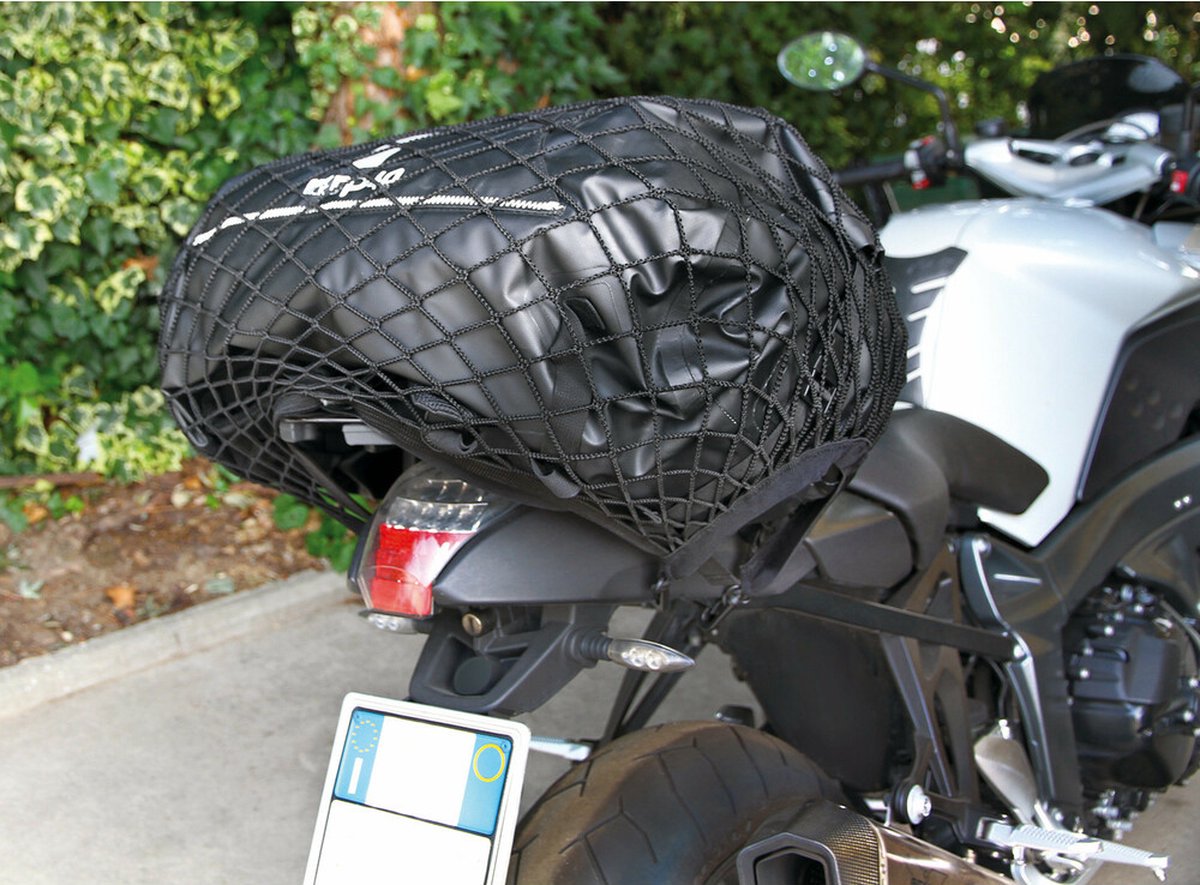Sacoche Orletanos MEDUSA Pour Harley Sportster - Cuir Véritable - Noir - Côté Gauche