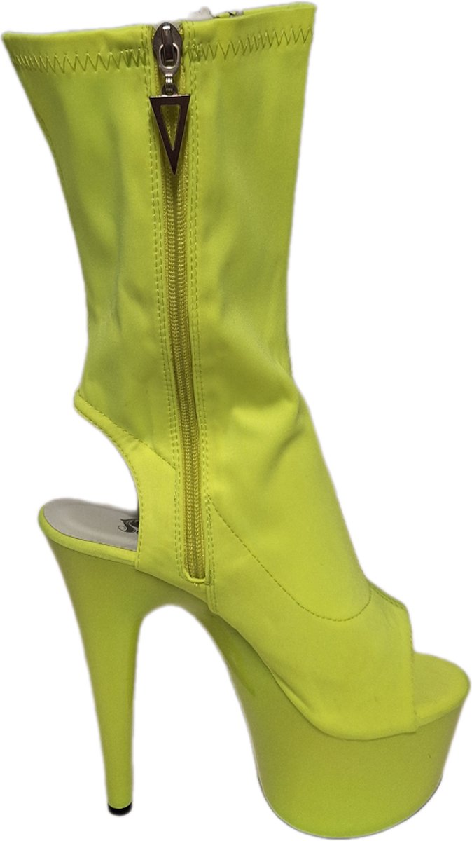 SOISBELLE LAARSJE MET PLATEUZOOL(6CM) EN HAK (16CM) IN TEXTIEL
