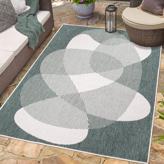 Berlin Outdoor - Buitenkleed Tuin - Weerbestendig Vloerkleed - Creme