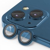 Geschikt voor iPhone 13/13 Mini Camera Lens Protector - Solidenz Camera Protector - 13/13 Mini Cameralens Protector - Gehard Glas - Alleen Camerarondjes - Blauw