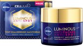 NIVEA Cellular LUMINOUS630 Anti-Spot Egaliserende Nachtcrème Gezicht - Anti-Pigmentvlekken Crème - Met Hyaluronzuur - 50 ml