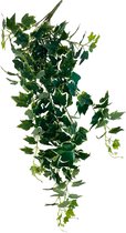 HEM Klimop (Hedera Helix Bont) Kunstplant Volle Hangplant - Kunstplant 100 cm - Levensechte Kunstplant - Modelerende stevige hangstreng