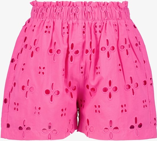 TwoDay meisjes short met broderie roze - Maat 158/164