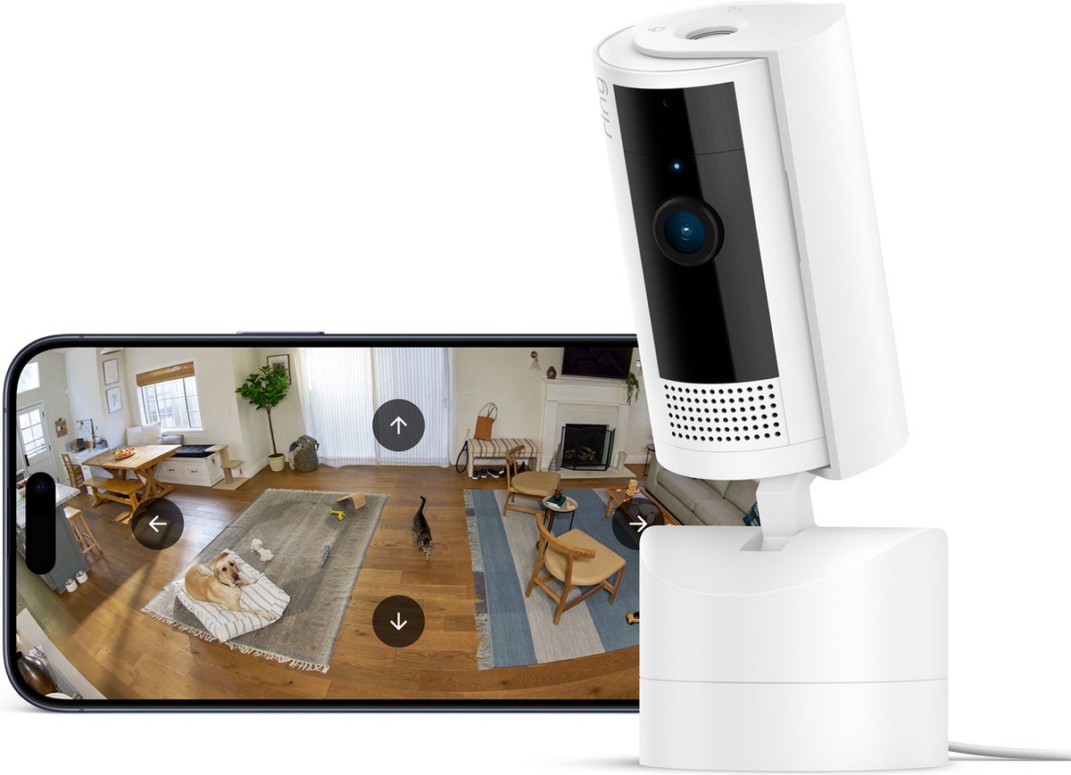 Afbeelding 3 van Ring Pan-Tilt Indoor Camera - Wit - Draai- en kantelbaar