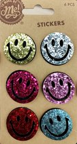 Stickers smileys - glitter smileys - #843 - decoratie smileys