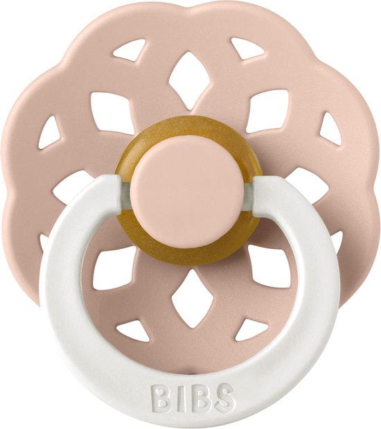 Bibs Boheme Glow In The Dark Fopspeen - Rond - 0-6 Mnd - Blush