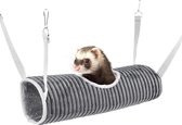 speelgoed voor dieren Hangmat voor kleine dieren, cavia-tunnelbed, tunnel om op te hangen voor hamsterbed, hangmat, fret, hangbed voor ratten, speelgoed voor tunnel en slang voor huisdieren, verstoptunnel