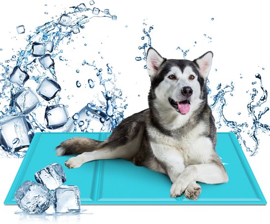 Nobleza B4R40 - Koelmat voor honden en katten - Koeling mat voor huisdieren - 70x110 cm - Blauw