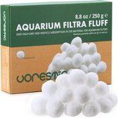VORESTIC Filtra Fluff Aquarium Filtermateriaal Ø 32mm / 250 gr. – Filterballen voor Aquascaping – Filterwatten voor Aquarium Filter