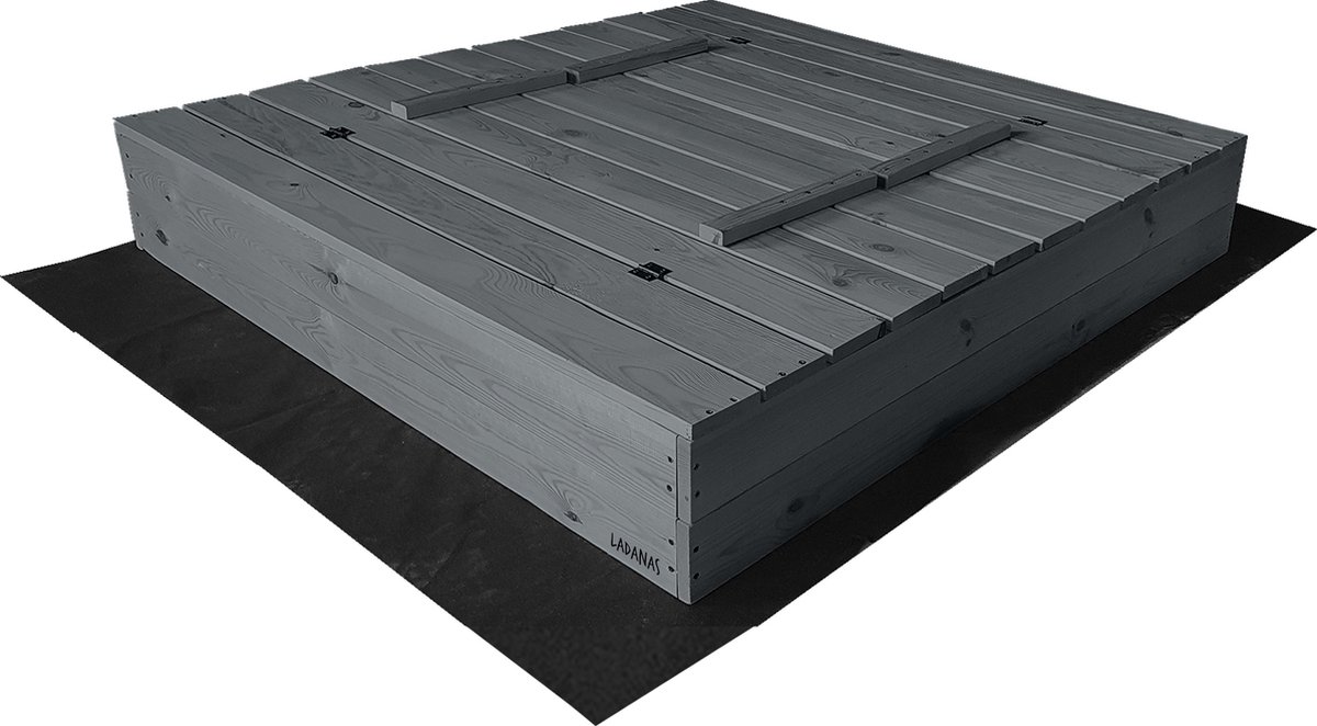 Afsluitbare XL Zandbak met Banken 140x140 cm – GECERTIFICEERD & GEÏMPREGNEERD HOUT | Incl. Afdekzeil & Gronddoek | Voor 2-3 Kinderen — afbeelding 11