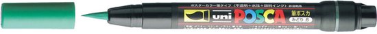 Posca Marker – Universele Stift – Paintmarker – #06 Donkergroen – PCF-350 – Lijndikte 1-10mm – Posca – 1 stuk – Incl. Goodie