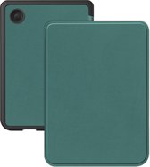 Hoes Geschikt voor Kobo Clara Colour Hoesje Bookcase Cover Hoes - Hoesje Geschikt voor Kobo Clara Colour Hoes Cover Case - Donkergroen